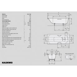 Стальная ванна Kaldewei Saniform Plus 175x75, 374 112200010001 