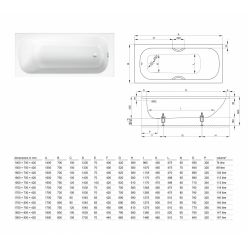 Стальная ванна Bette BetteForm 150x70 см [2941-000 AD]