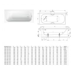 Стальная ванна Bette BetteForm 170x75 см [2947-000 AD]