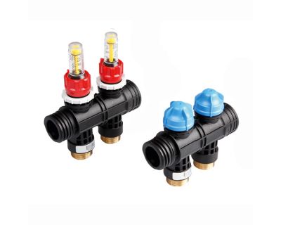 TECEfloor 77390020 Коллектор пластиковый 2 контура для поверхностного отопления, сборный