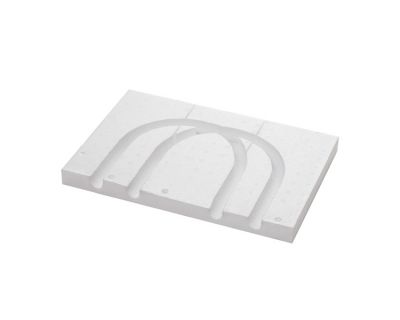 TECEfloor 77520014 Переходной элемент без алюминиевого слоя для изменения шага укладки трубы со 125 мм на 250 мм.