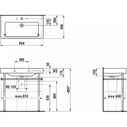 Раковина Laufen Pro S [813965] 8.1396.5.000.104.1 85x46