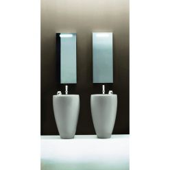 Раковина Laufen Alessi One 52x53x85 с пьедесталом, покрытие LCC, без отверстия для смесителя 8119714001091