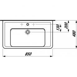 Раковина Laufen Pro [813956] 8.1395.6.000.104.1 85x48