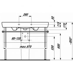 Раковина Laufen Pro [813958] 8.1395.8.000.104.1 100x48 накладная