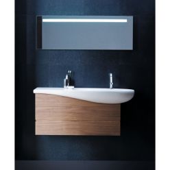 Раковина Laufen Alessi 90х35 см , полочка слева, без отв. для смесителя, покрытие LCC, 8149764001091