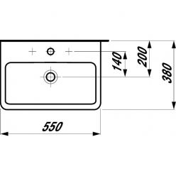 Раковина Laufen Pro S [818958] 8.1895.8.000.104.1, 55x38