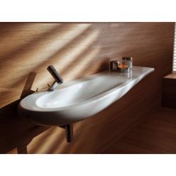 Раковина-столешница Laufen Alessi One 160x50,  с отверстием для смесителя, полочка справа, покрытие LCC, 8149714001041