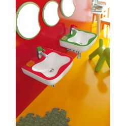 Рукомойник Laufen Florakids [815031] 8.1503.1.062.104.1  45x41, красный