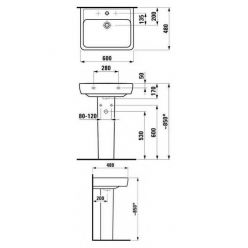 Раковина Laufen Pro [818952] 8.1895.2.000.104.1 60x48
