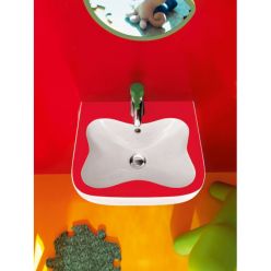 Рукомойник Laufen Florakids [815031] 8.1503.1.062.104.1  45x41, красный