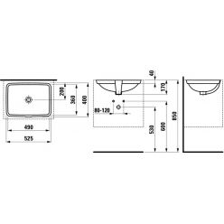 Умывальник встраиваемый Laufen Pro 811960 49x36