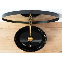 Умывальник на столешницу Rea Sofia Black