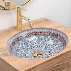 Умывальник врезной REA ARTE BLUE