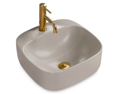 Умывальник на столешницу Rea Luiza 42 Light Grey MAT