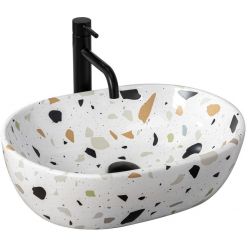 Умывальник на столешницу Rea Amelia Terazzo