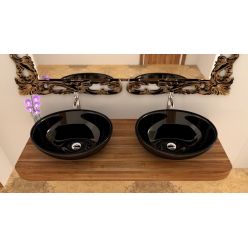 Умывальник на столешницу Rea Sofia Black