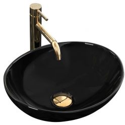 Умывальник на столешницу Rea Sofia Black