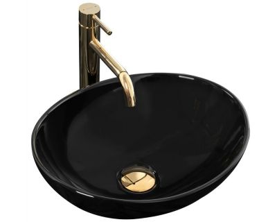 Умывальник на столешницу Rea Sofia Black