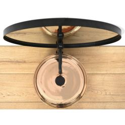 Умывальник на столешницу Rea SAMI розового золота