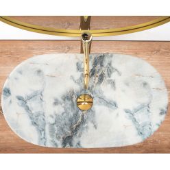 Умывальник на столешницу Rea Royal Granite Mat