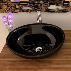 Умывальник на столешницу Rea Sofia Black