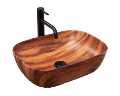 Умывальник на столешницу Rea Belinda Wood Mat