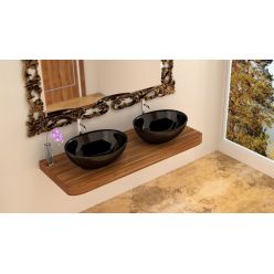 Умывальник на столешницу Rea Sofia Black