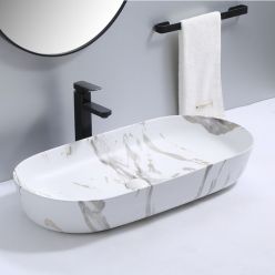 Умывальник на столешницу REA CLEO 81 Lava