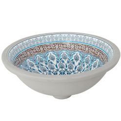 Умывальник врезной REA ARTE BLUE