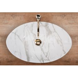 Умывальник на столешницу Rea Wendy Marmo