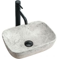 Умывальник на столешницу Rea Camelia Light Stone