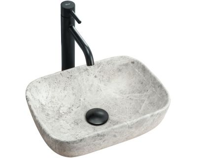 Умывальник на столешницу Rea Camelia Light Stone