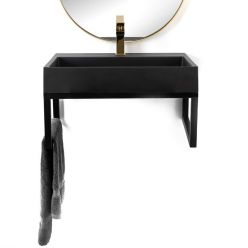 Умывальник на столешницу Rea GOYA Black Mat 60CM