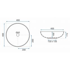 Умывальник на столешницу Rea Arte