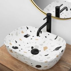 Умывальник на столешницу Rea Belinda Terazzo