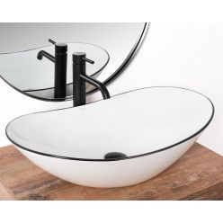 Умывальник на столешницу Rea Royal Black Edge