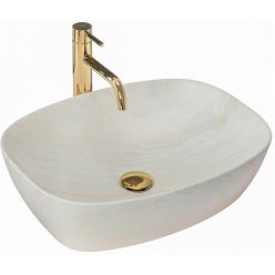 Умывальник на столешницу Rea Freja Ivory