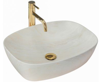 Умывальник на столешницу Rea Freja Ivory