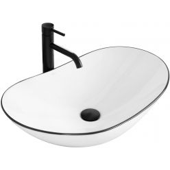 Умывальник на столешницу Rea Royal Black Edge