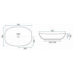 Умывальник на столешницу Rea Tango