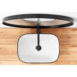 Умывальник на столешницу Rea Marbel