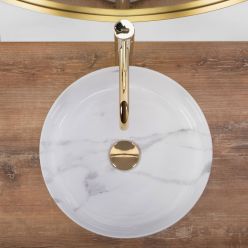 Умывальник на столешницу Rea Sami Marble