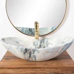 Умывальник на столешницу Rea Royal Granite Mat