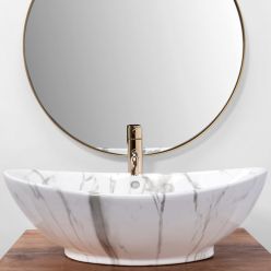 Умывальник на столешницу Rea Wendy Marmo