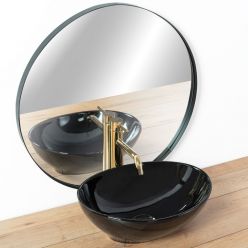 Умывальник на столешницу Rea Sofia Black