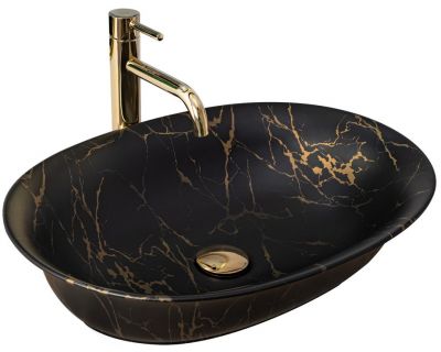 Умывальник на столешницу Rea Roma Marble