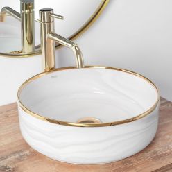 Умывальник на столешницу Rea Merida Grey