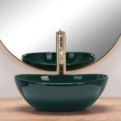 Умывальник на столешницу Rea Sofia Mini Green