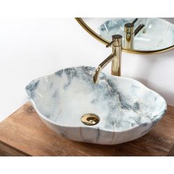 Умывальник на столешницу Rea Pearl Granite